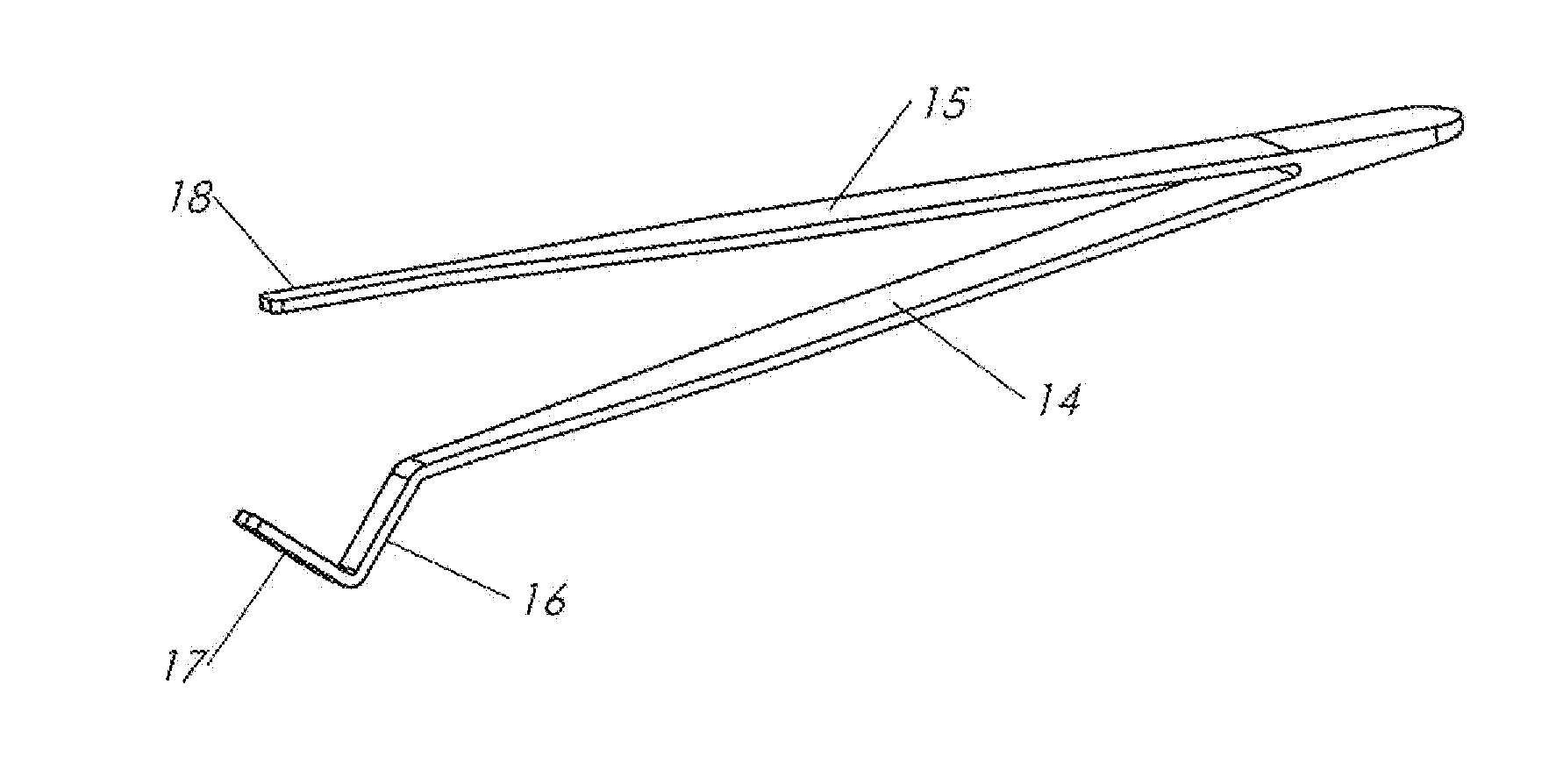 Tweezer Device Incorporating Improved Gripping Tip Structures, and Method of using