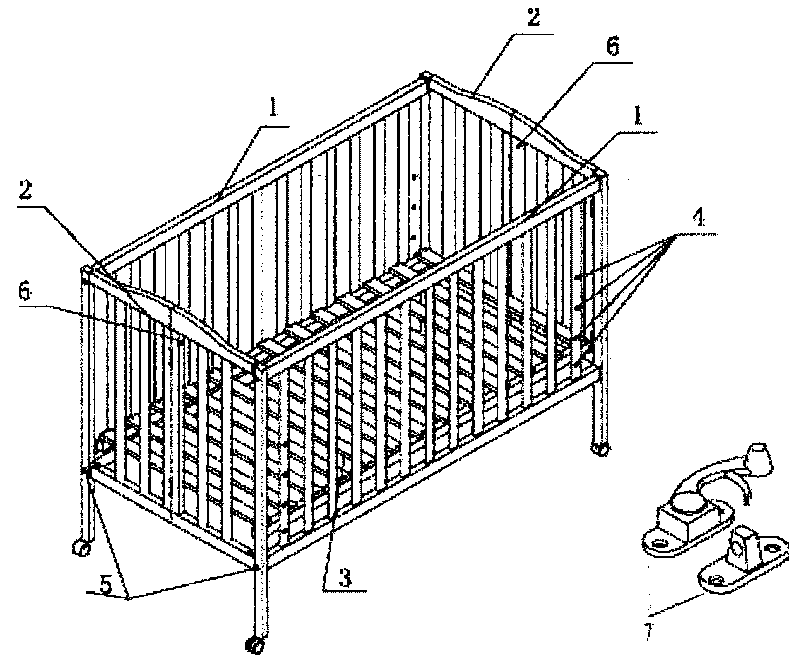 Multifunctional folding bed for baby