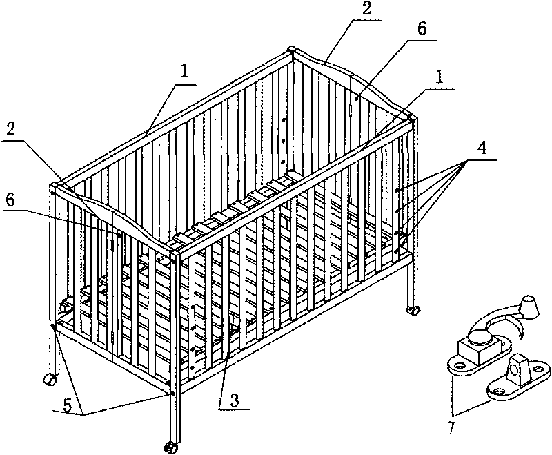 Multifunctional folding bed for baby