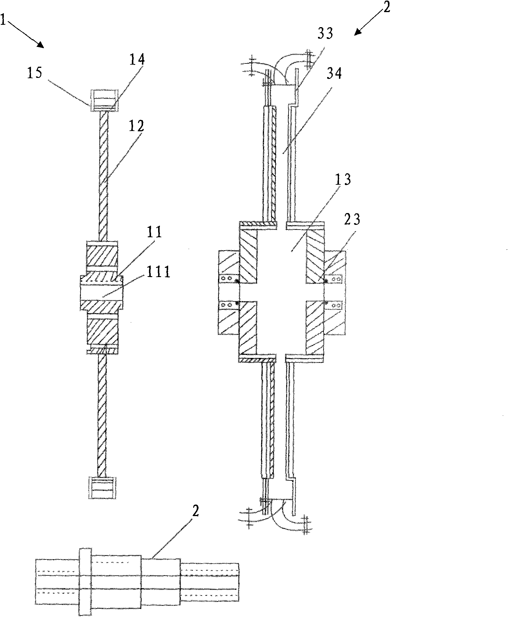 Curved saw wheel steamer