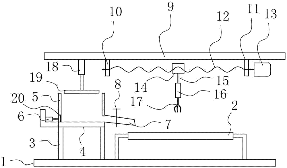 Pressing plate type crushing device special for blast furnace smelting