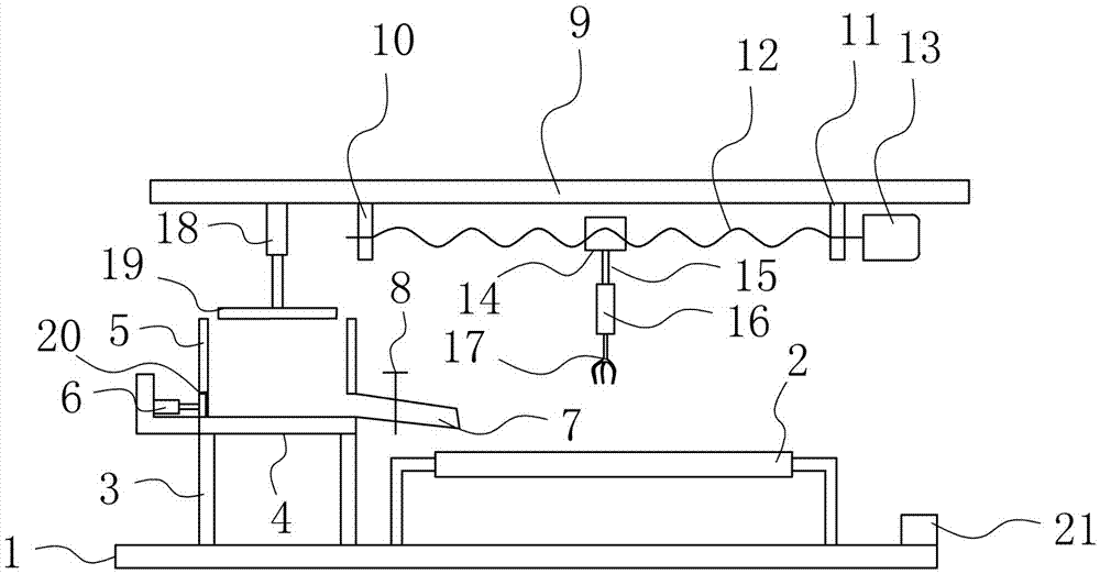 Pressing plate type crushing device special for blast furnace smelting