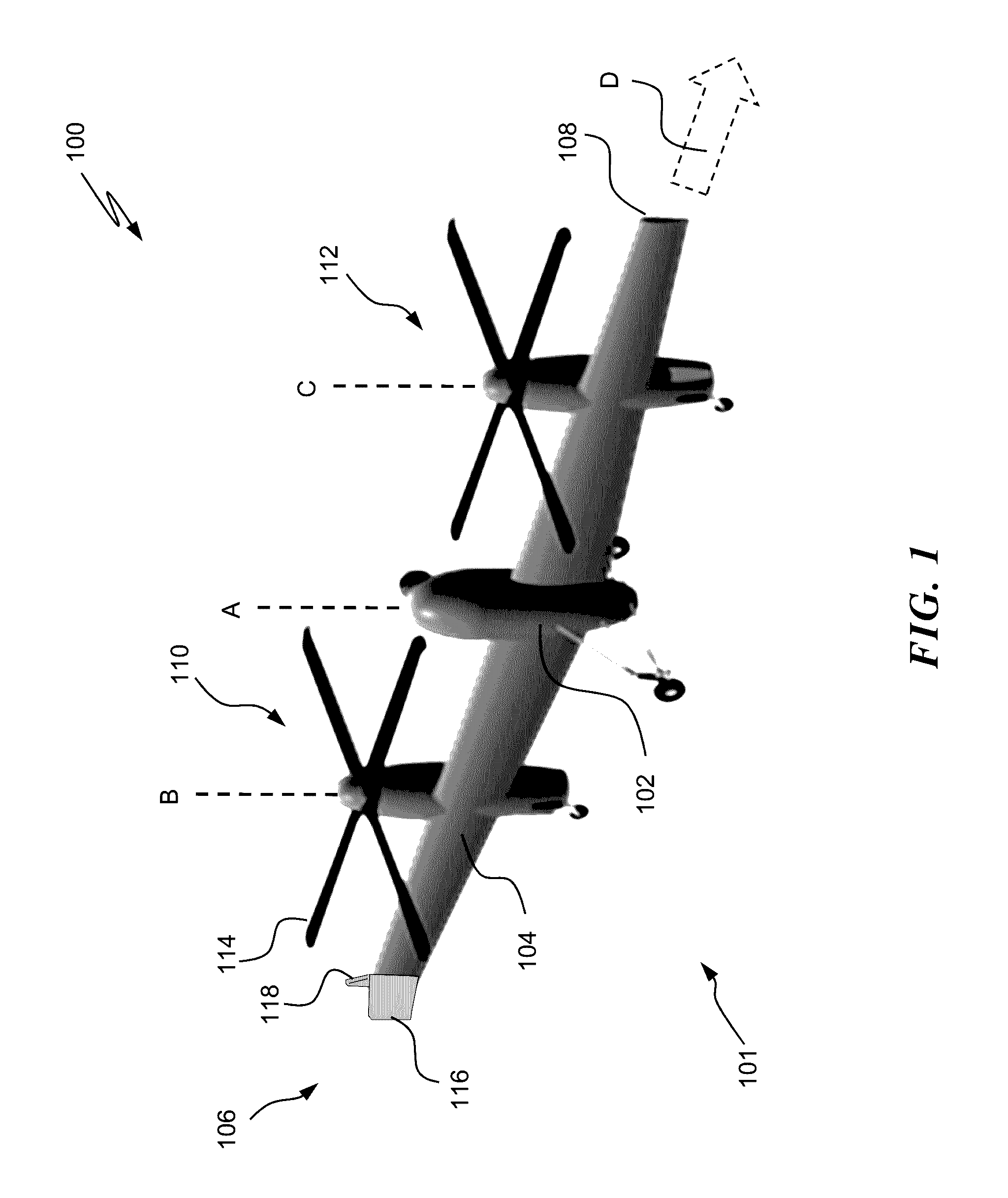 Vertical take-off and landing drag rudder