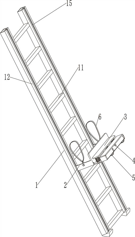 A household ladder that is convenient for carrying items up and down