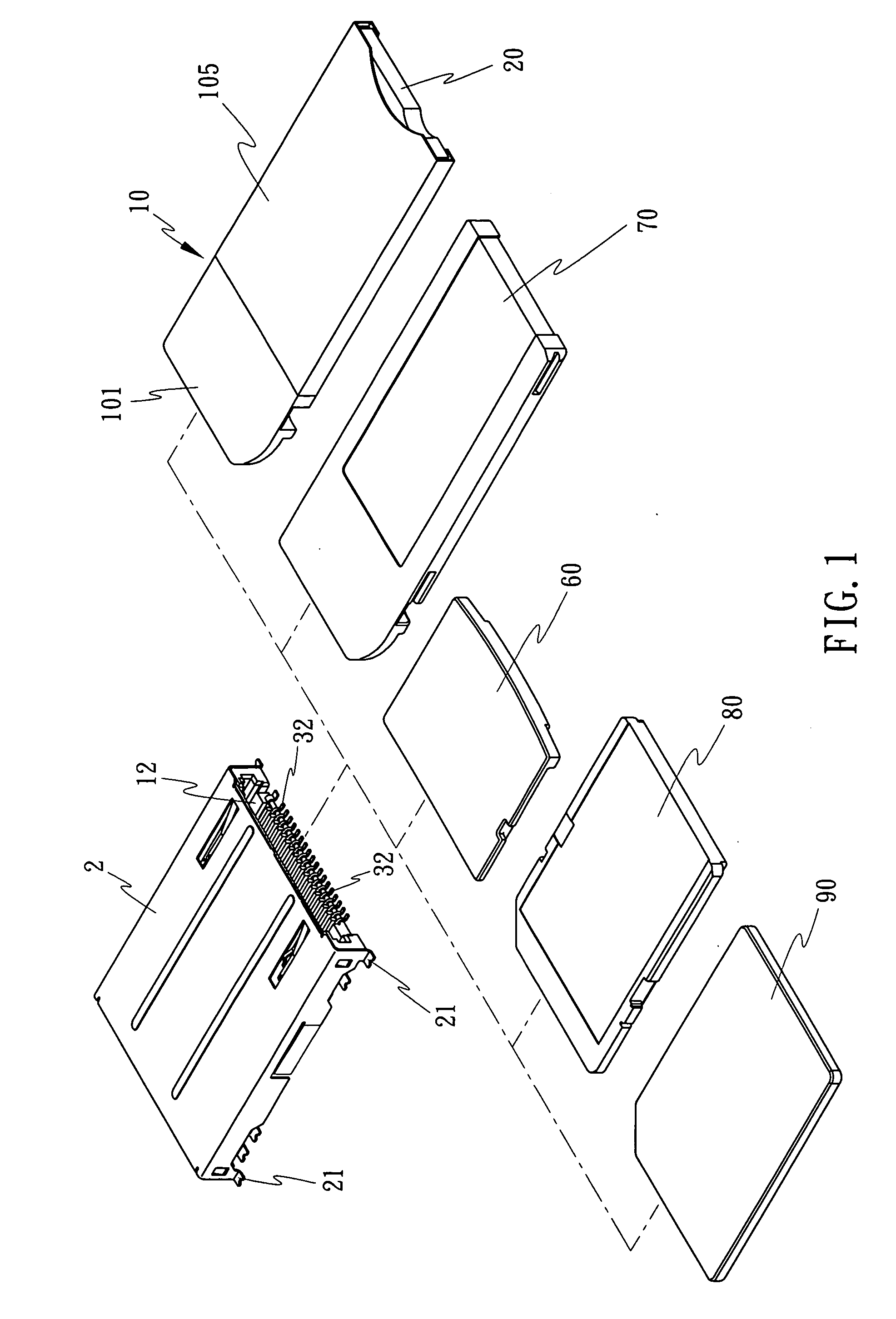 Short-circuit preventive universal memory card connector