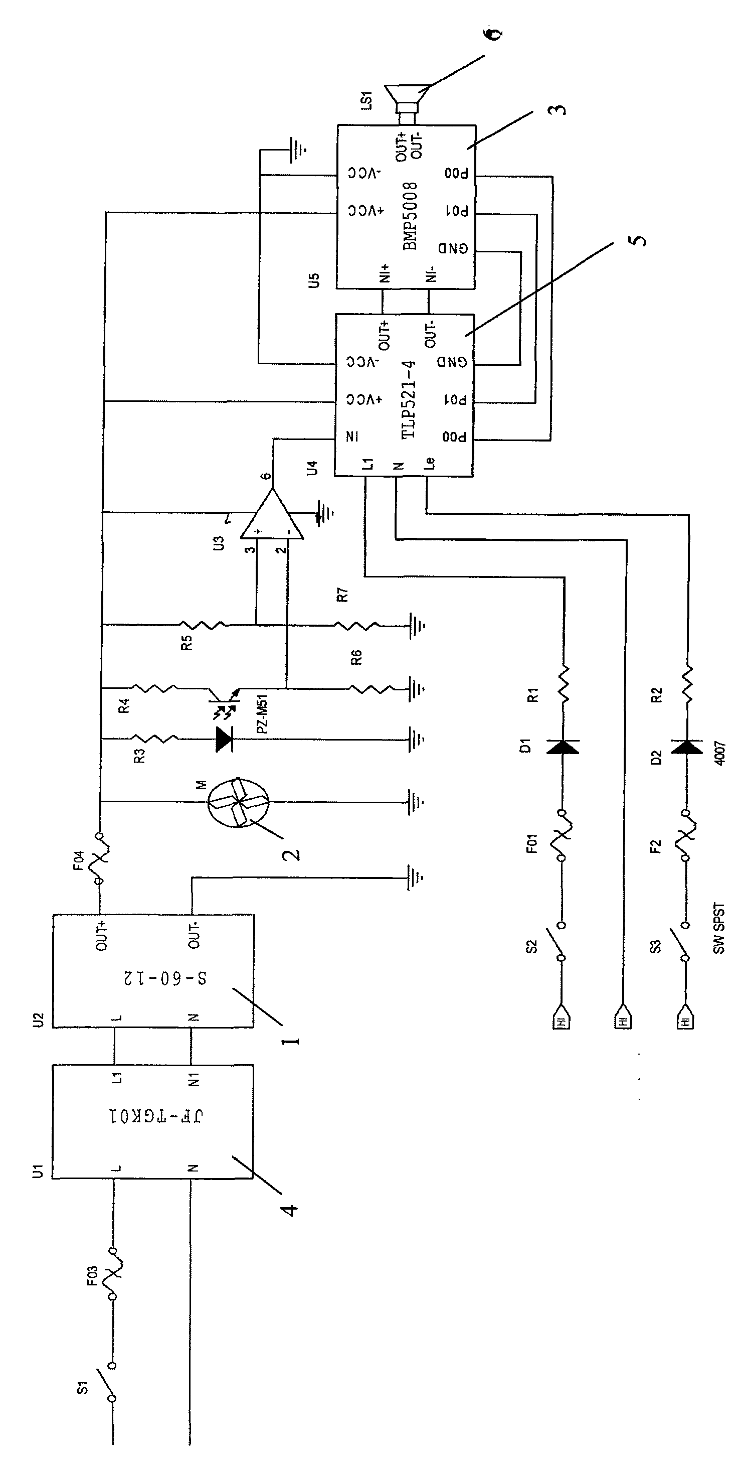 An infrared induction voice prompt system on urban crossings