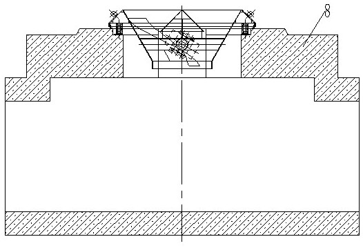 Vortex arch-breaking vibrating feeder with self-locking function