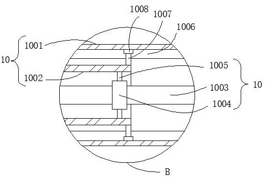 Integral structure of oxygen gun muzzle brick of a non-ferrous smelting furnace