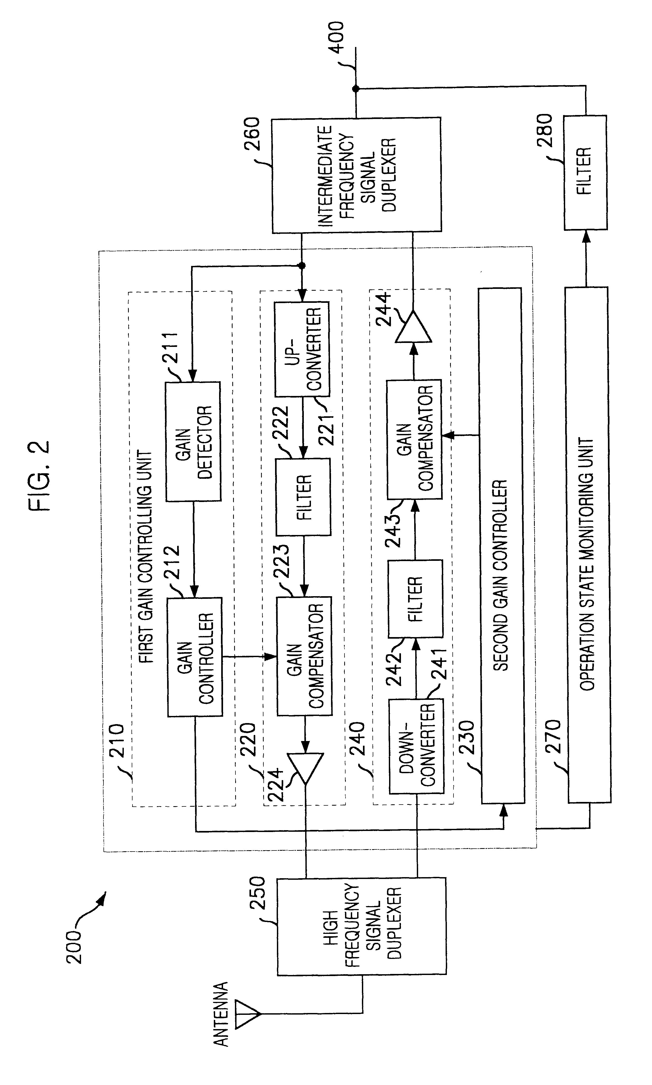 Repeating installation using telephone line