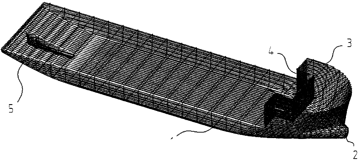 Bow island type semi-submersible ship form