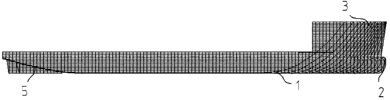 Bow island type semi-submersible ship form