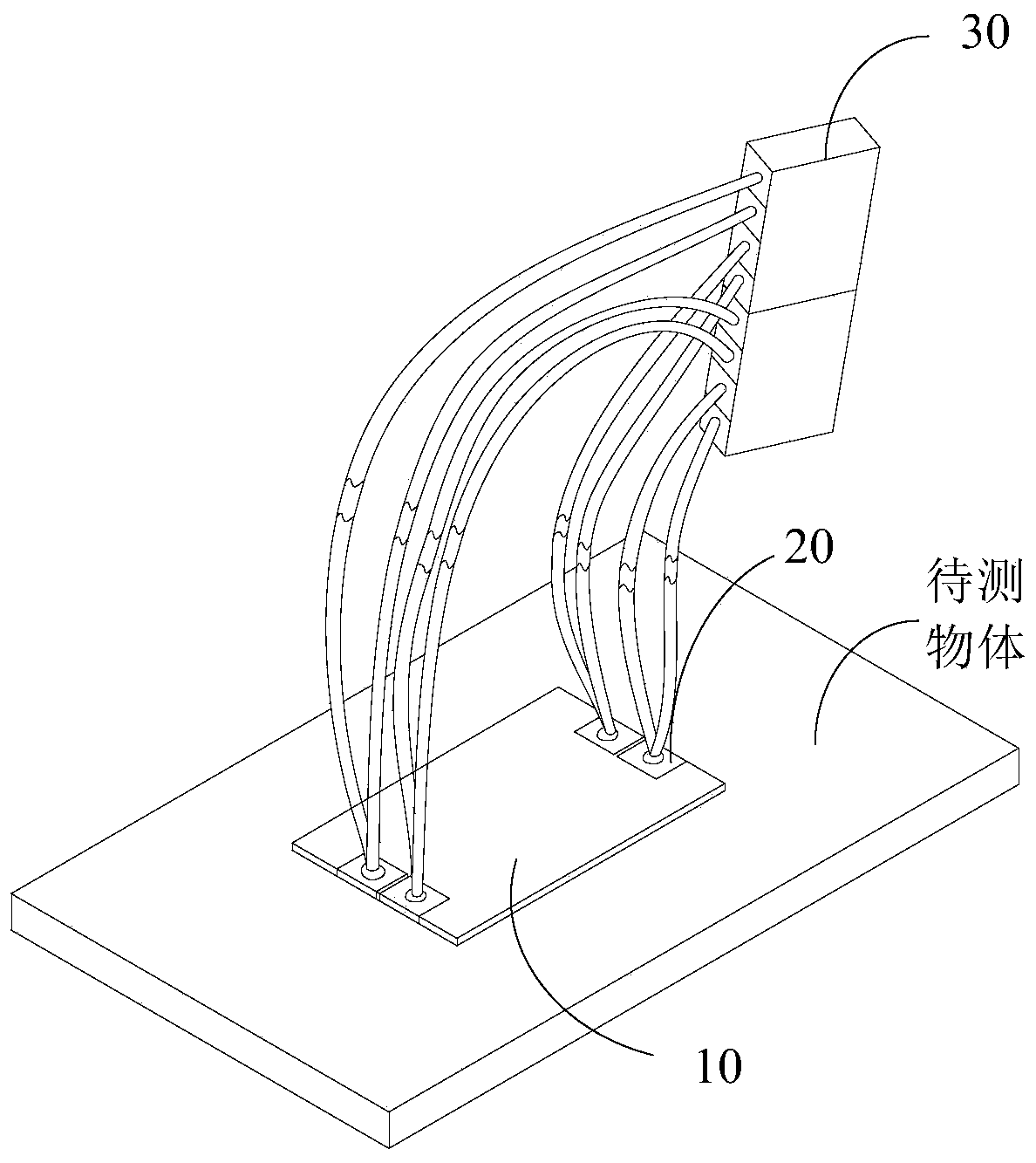 Graphene temperature strain sensor