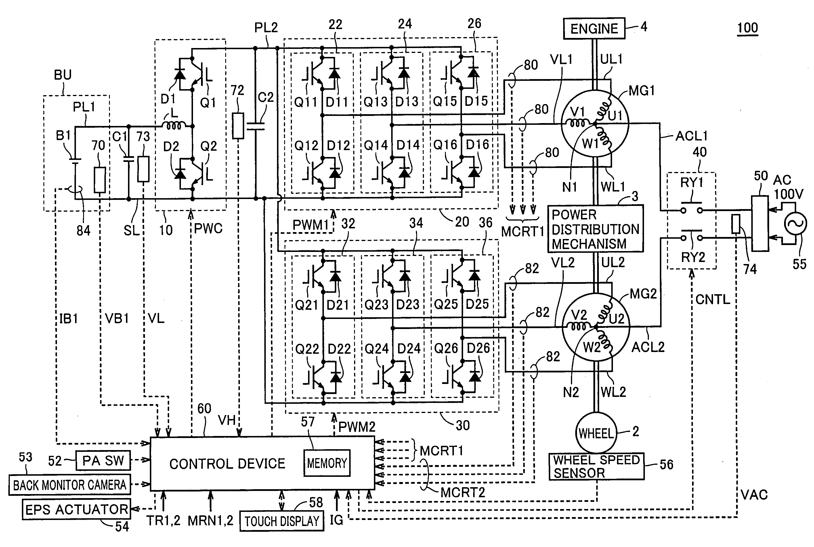 Parking Assist Device and a Method for Electric Power Transmission and Reception Between a Vehicle and a Ground Apparatus