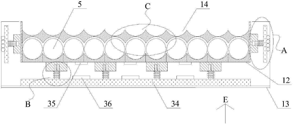 Production and transportation device for plastic-coated steel pipe