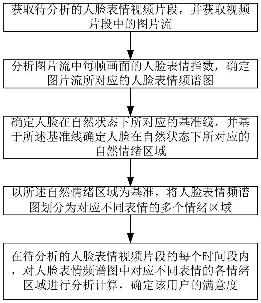 Facial expression analysis method and system and satisfaction analysis method and system