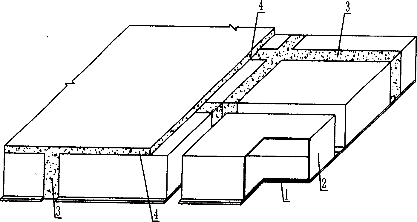 Combined reinforced concrete hollow floorslab