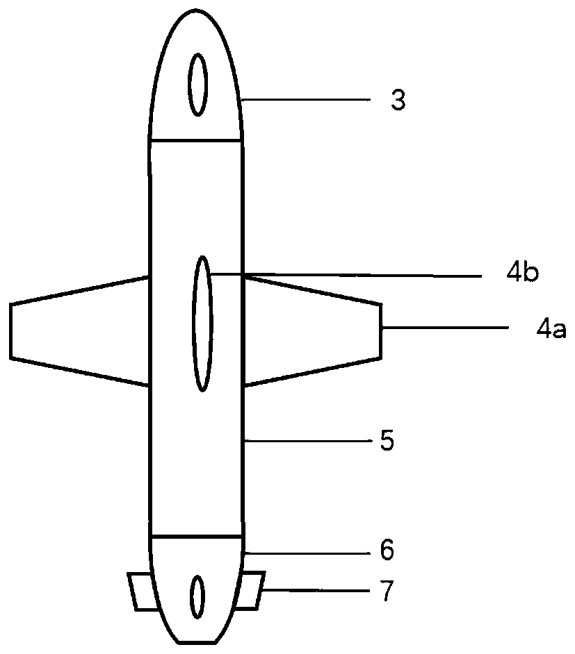 Drag system for observing water transverse and longitudinal section chemical parameters