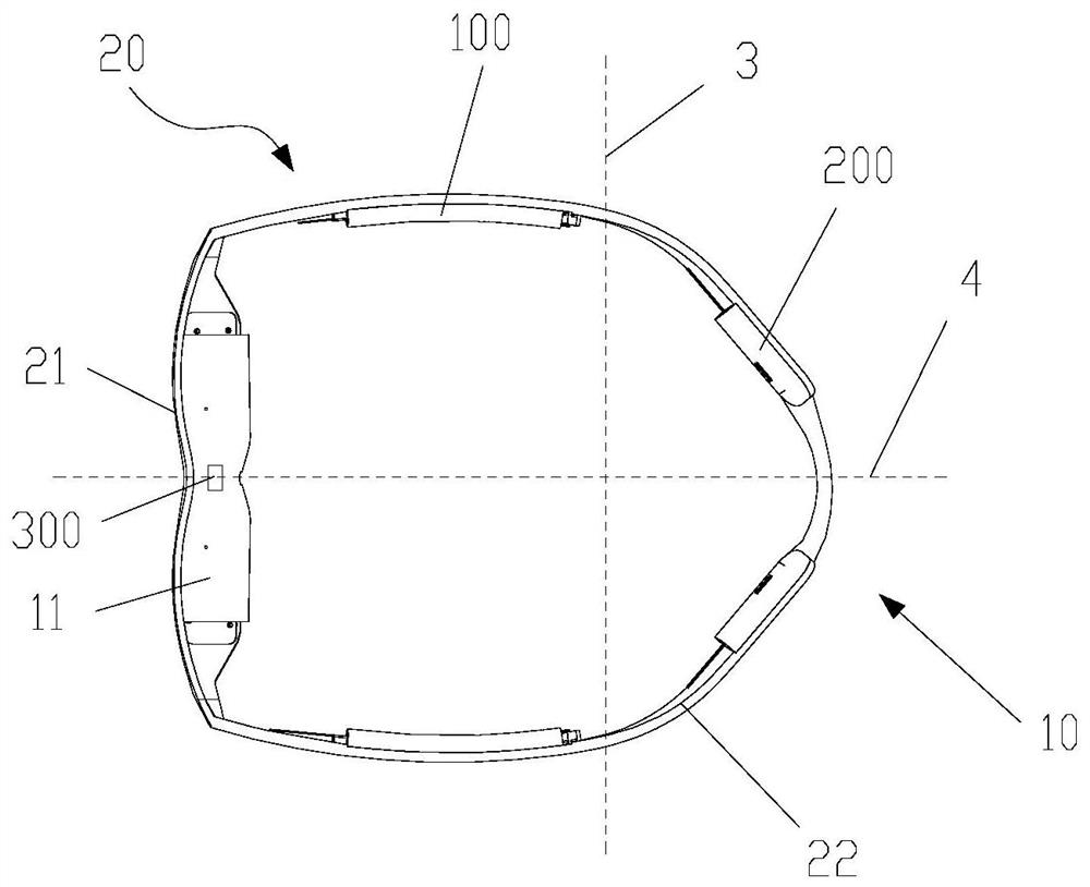 Head-mounted smart speaker unit, head-mounted smart device and glasses for augmented reality