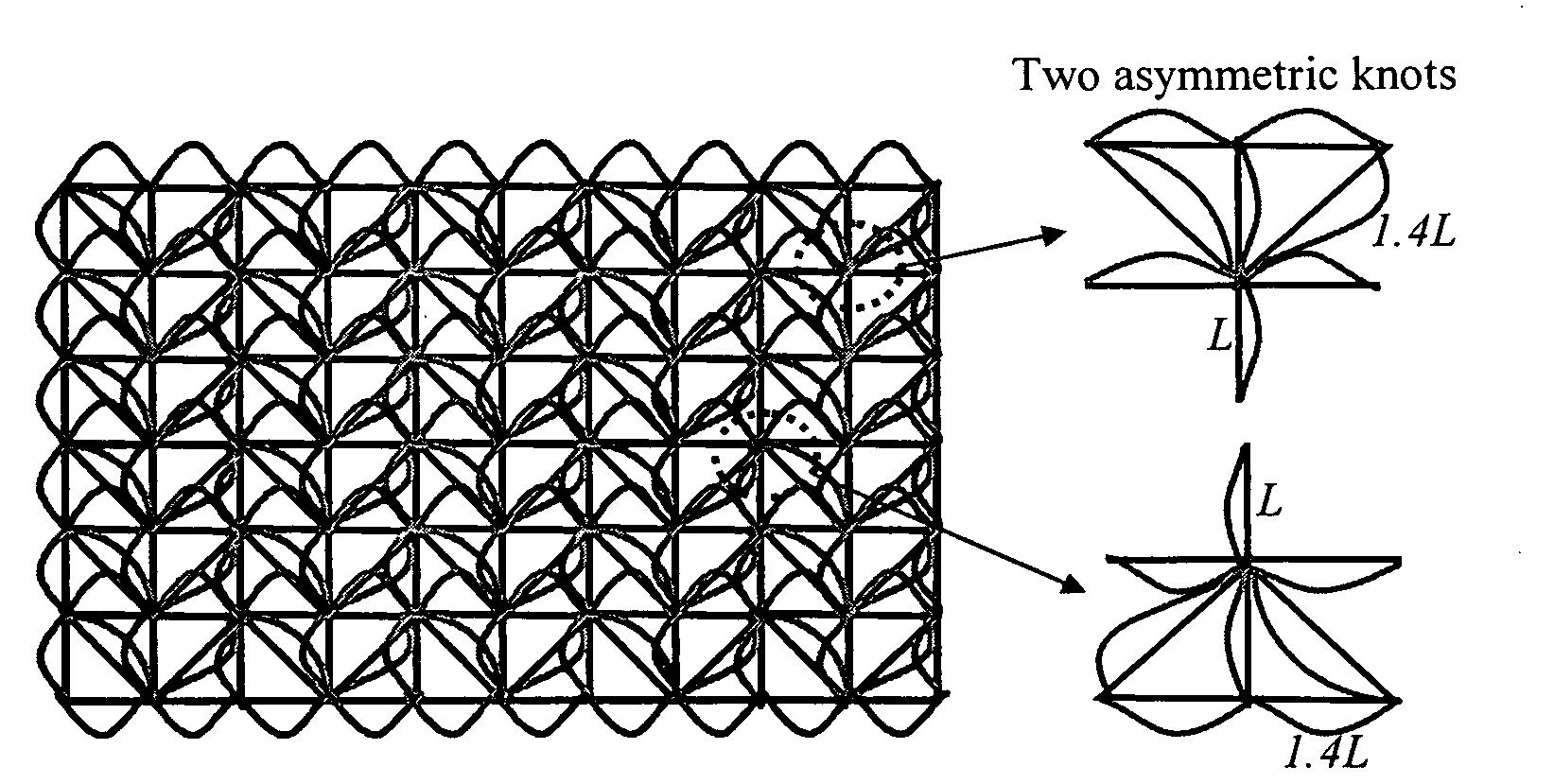 Bistable bond lattice structures for blast resistant armor appliques