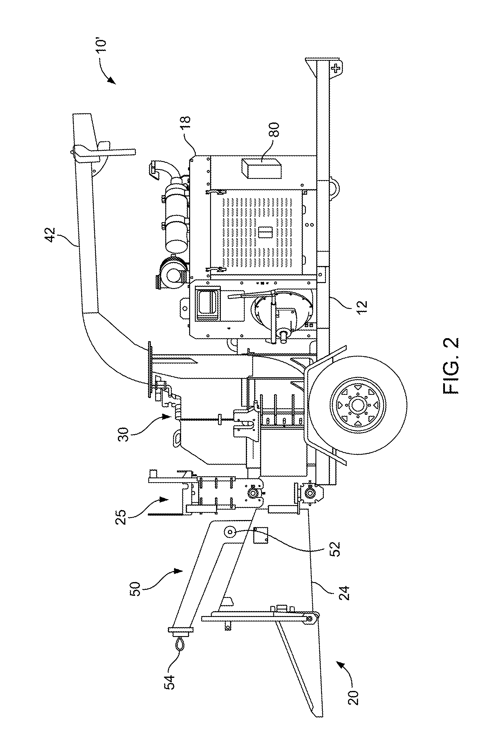 Wood chipper, control system therefor, and method thereof