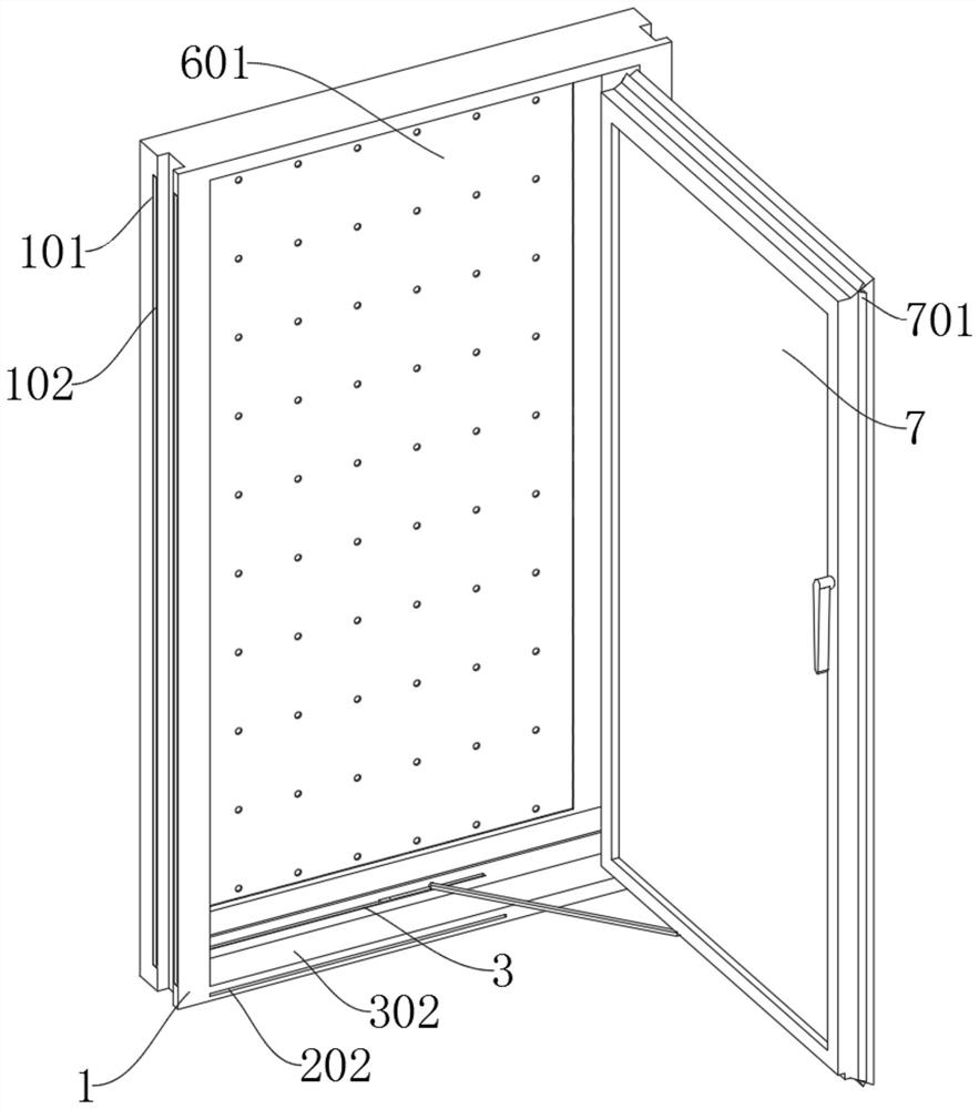 Anti-corrosion external-open aluminum alloy door and window