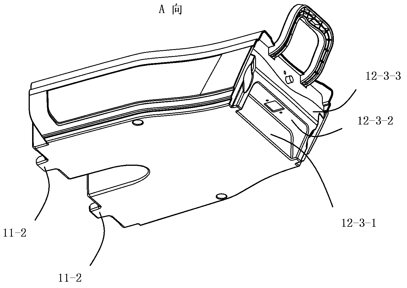 Battery case of electric bicycle