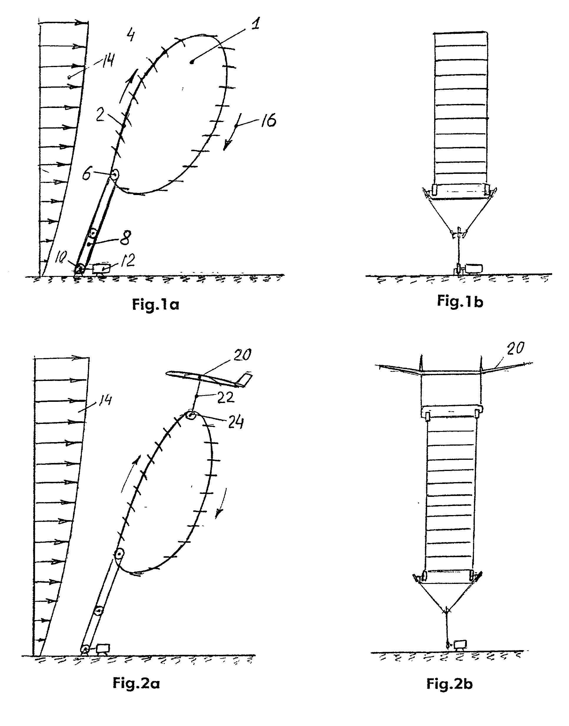 Method of utilization a flow energy and power installation for it