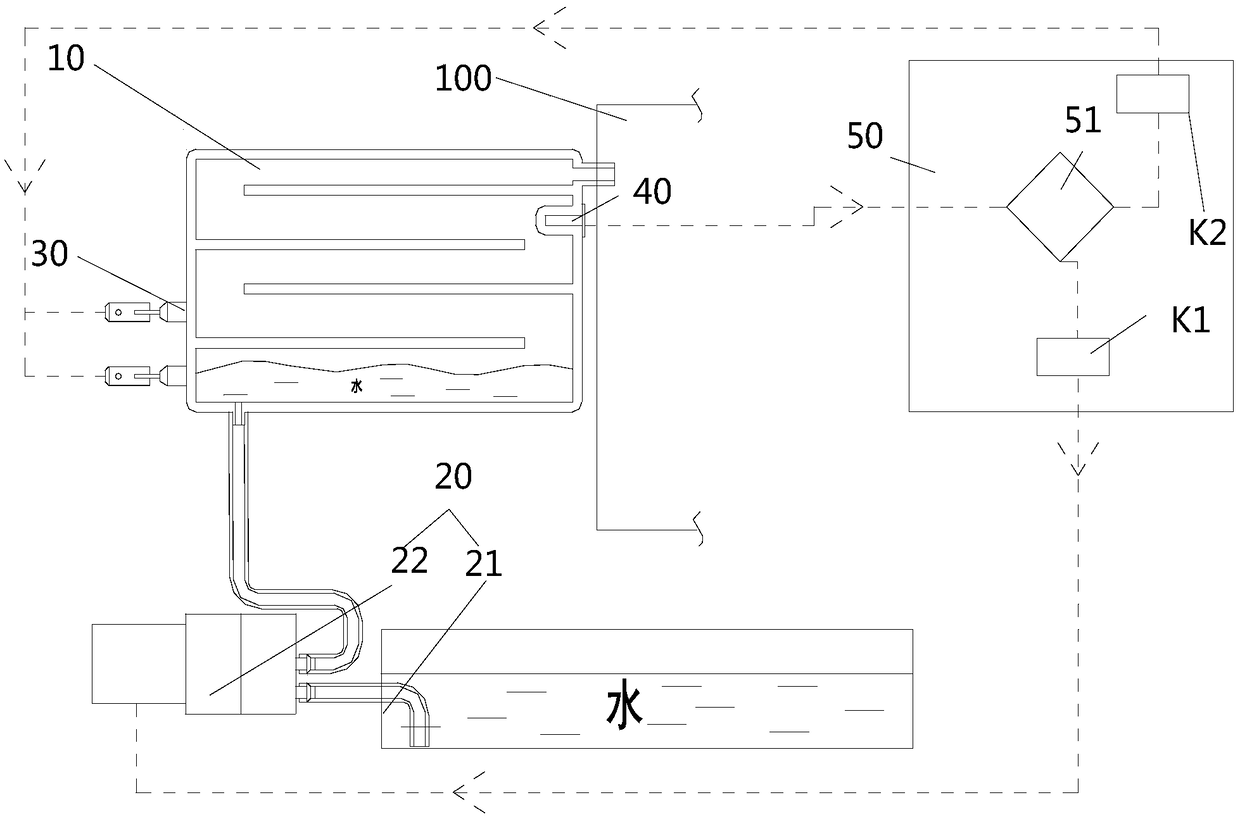 Steam generating system and water scale detecting method thereof