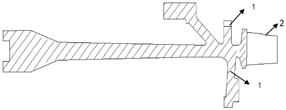 Electrolytic machining process method of open type blisk