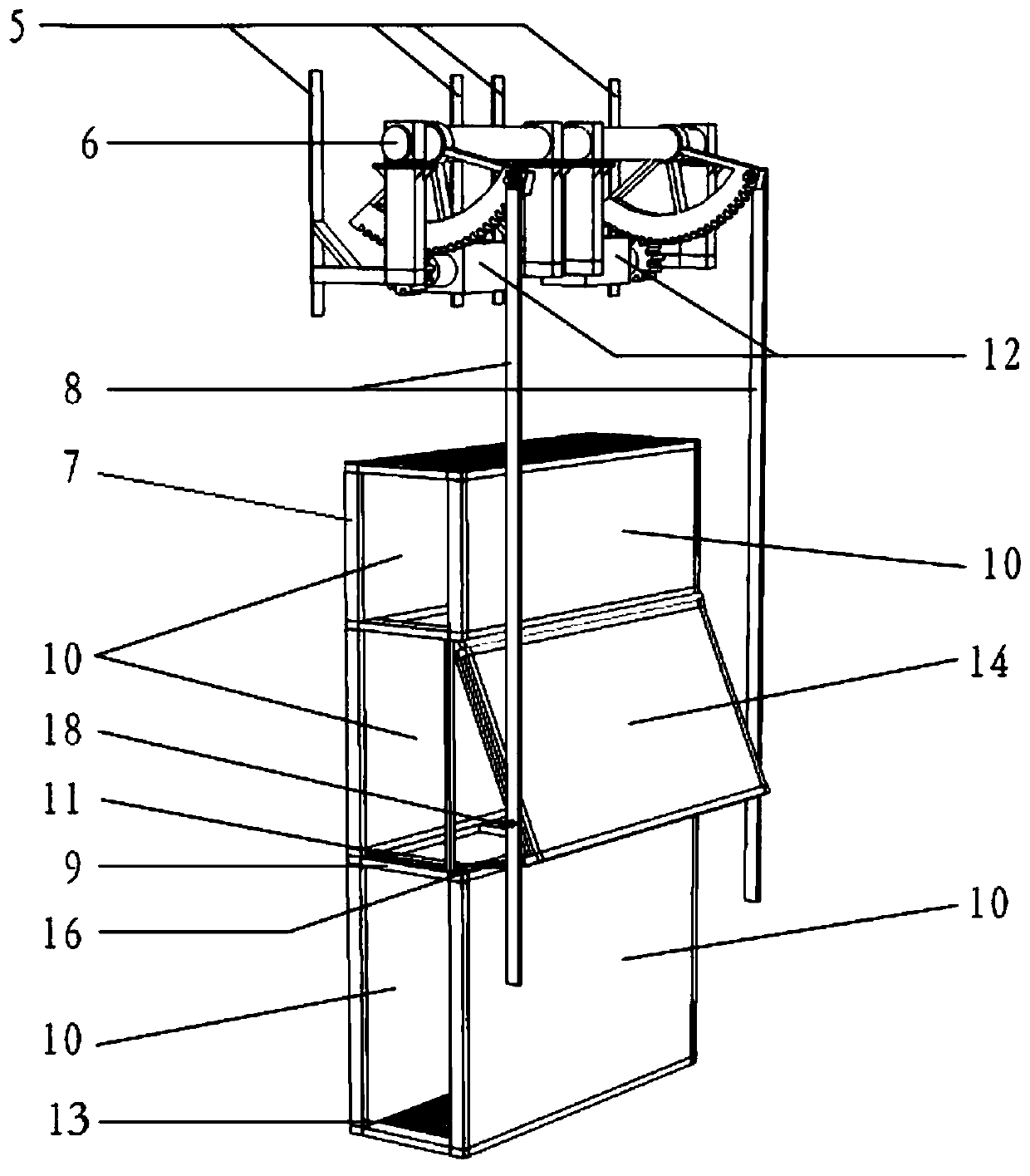 Linkage-type photovoltaic power generation sun-shading and heat preservation integrated double-layer glass curtain wall