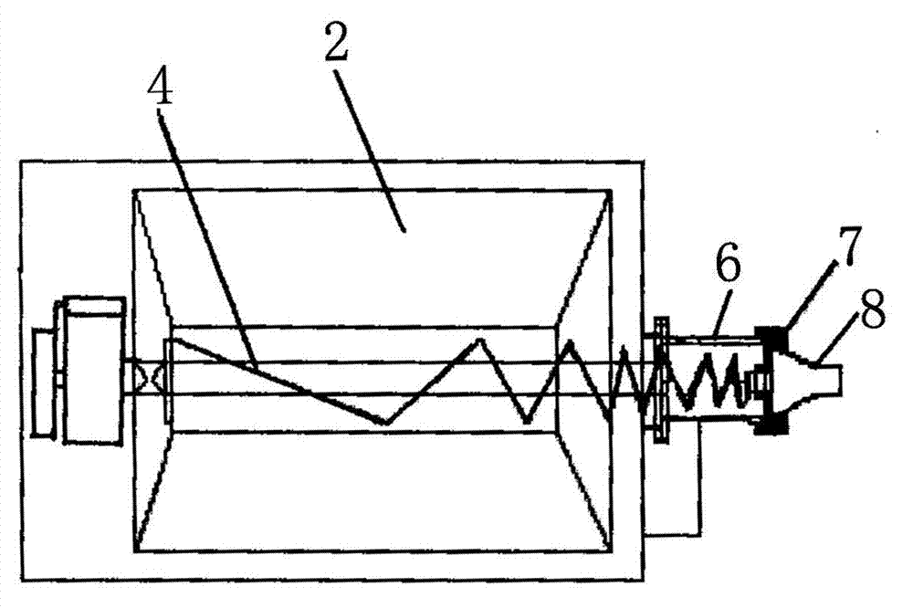 Protein filament extruding device