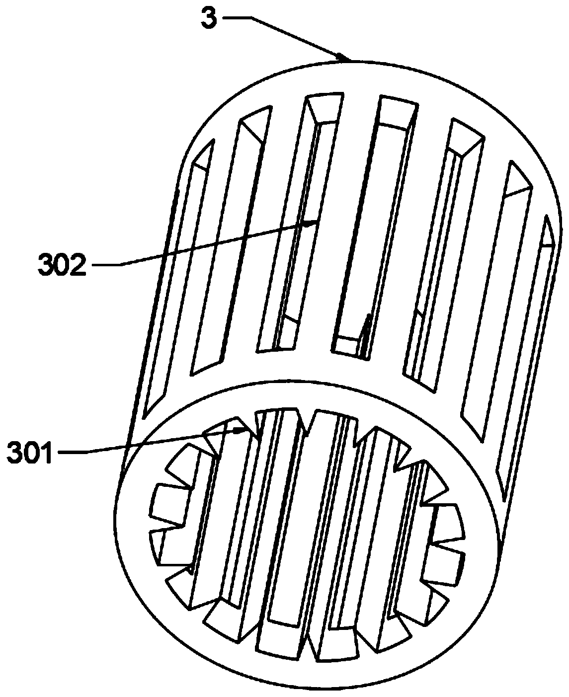 Pulverizer for shoots of phyllostachys praecox