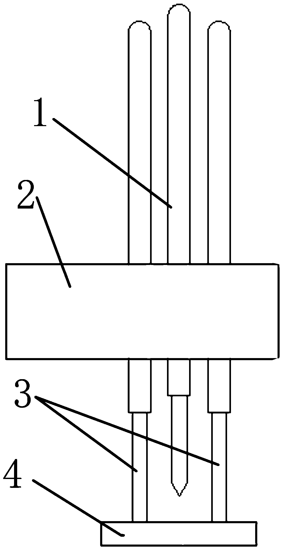 In-place needle for detecting attachment of device