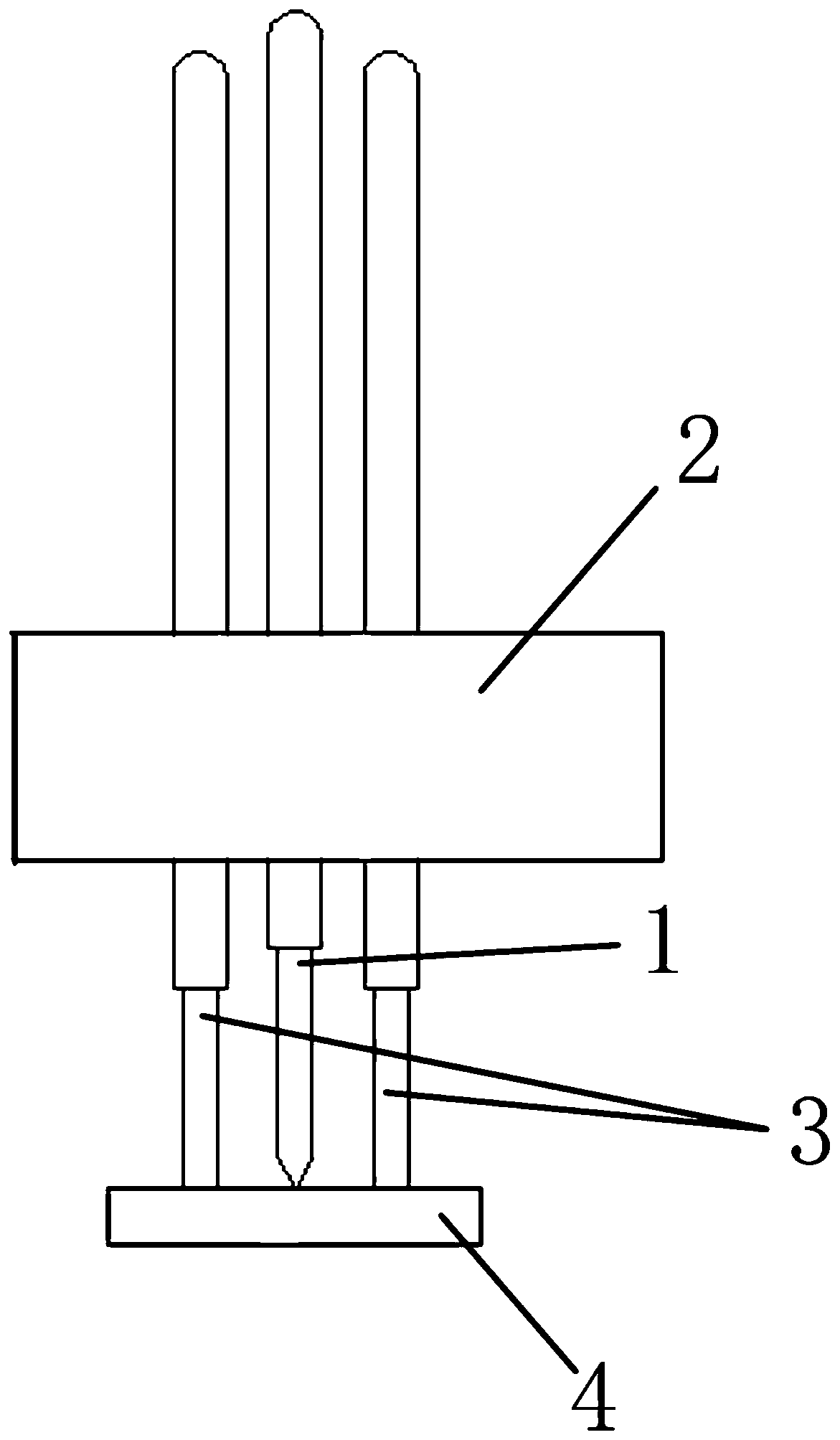 In-place needle for detecting attachment of device