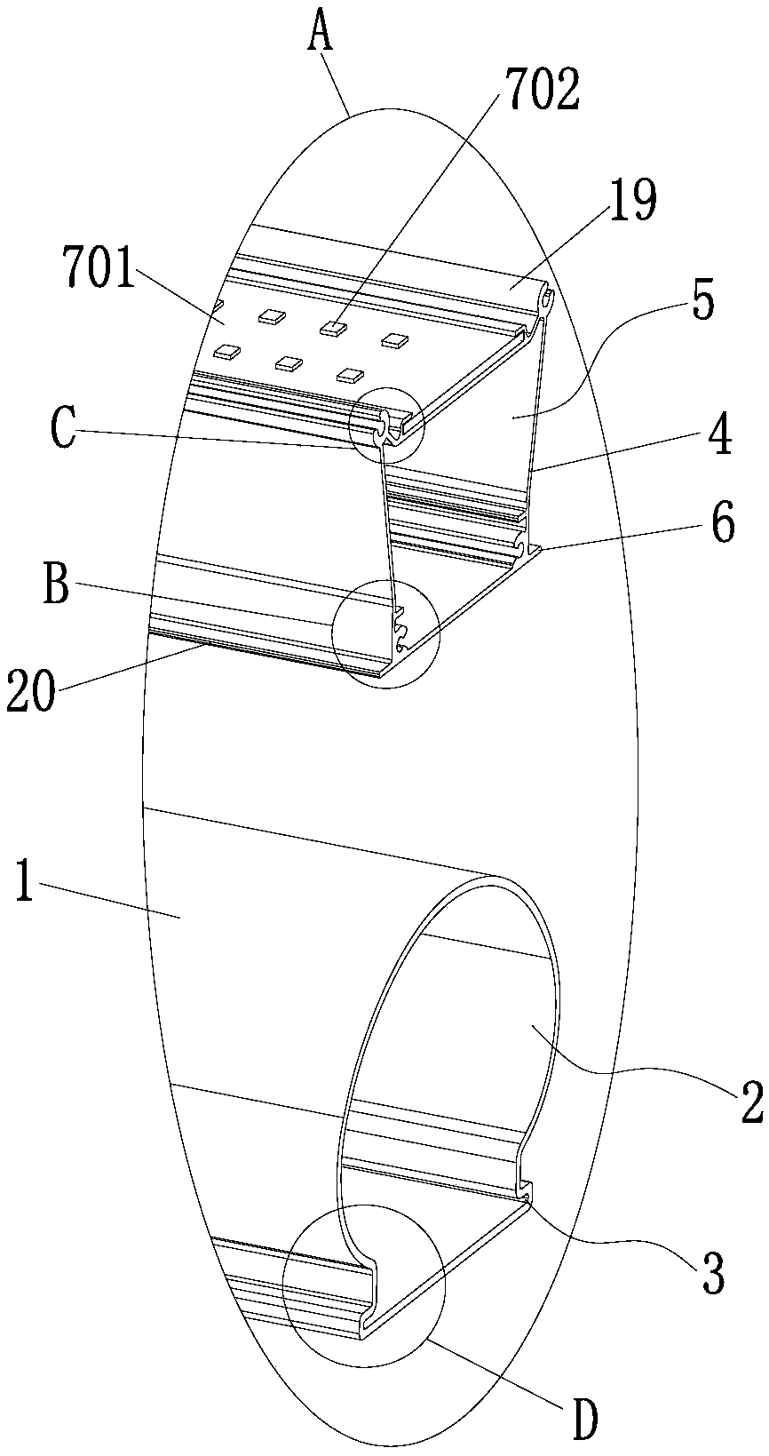 Low ceiling lamp