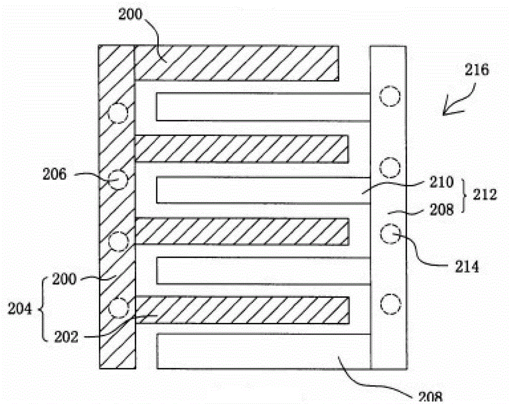 Metal capacitor for all-directional connection and layout method