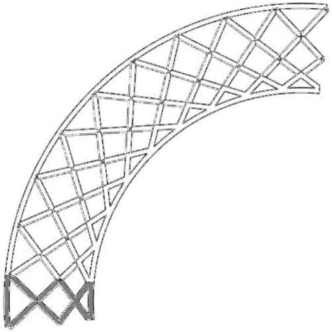 Bearing and thermal protection integrated wing leading edge structure based on micro-truss