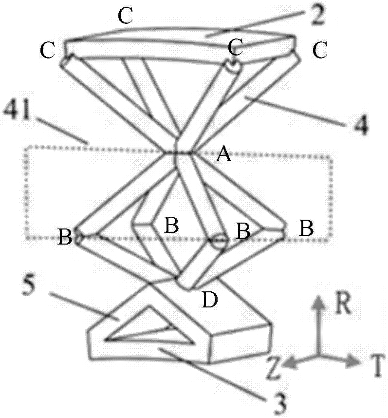 Bearing and thermal protection integrated wing leading edge structure based on micro-truss