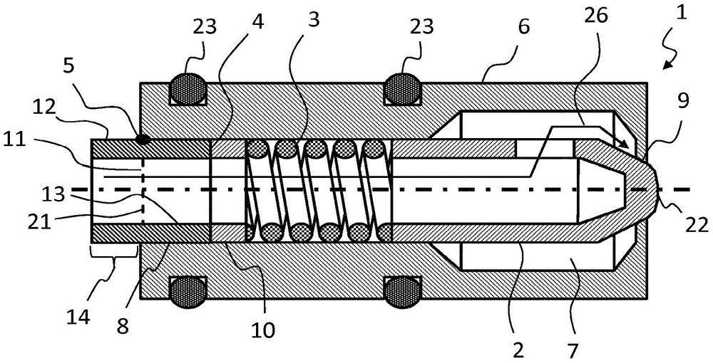 Metering valve for additives at risk of freezing