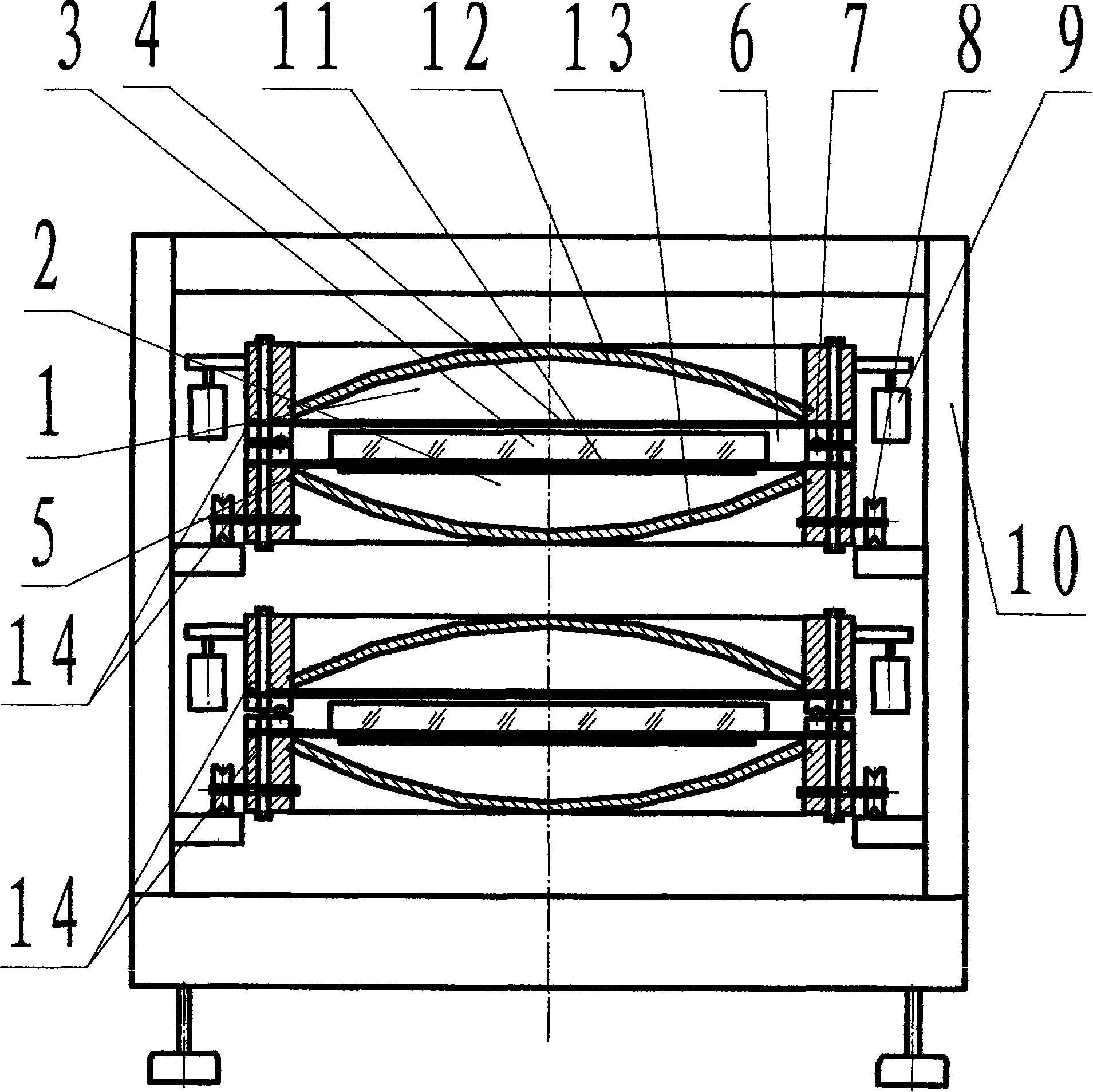 Sandwich plate forming machine