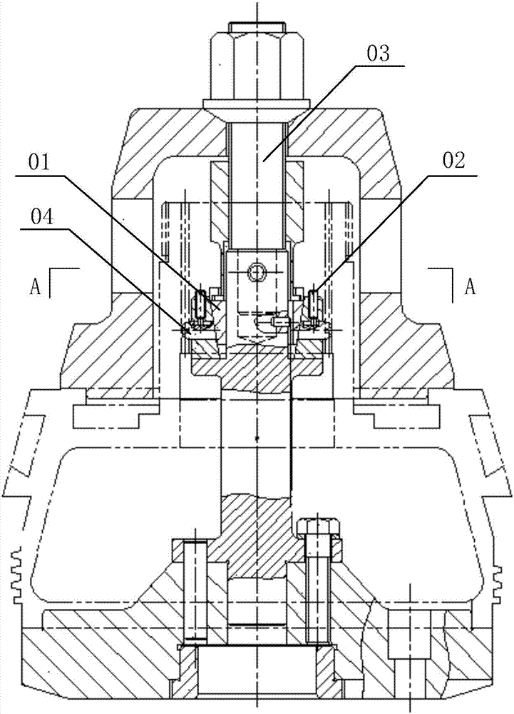 Mortise machining device for disks of air compressors