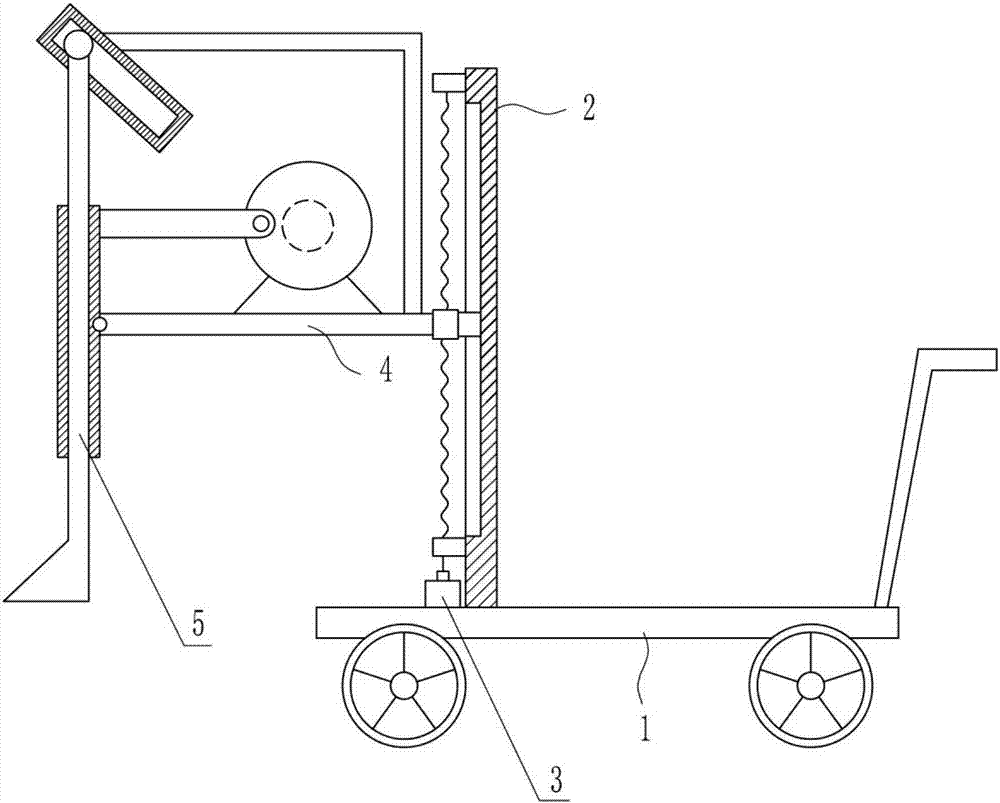 Ground weeding device used for oil exploration