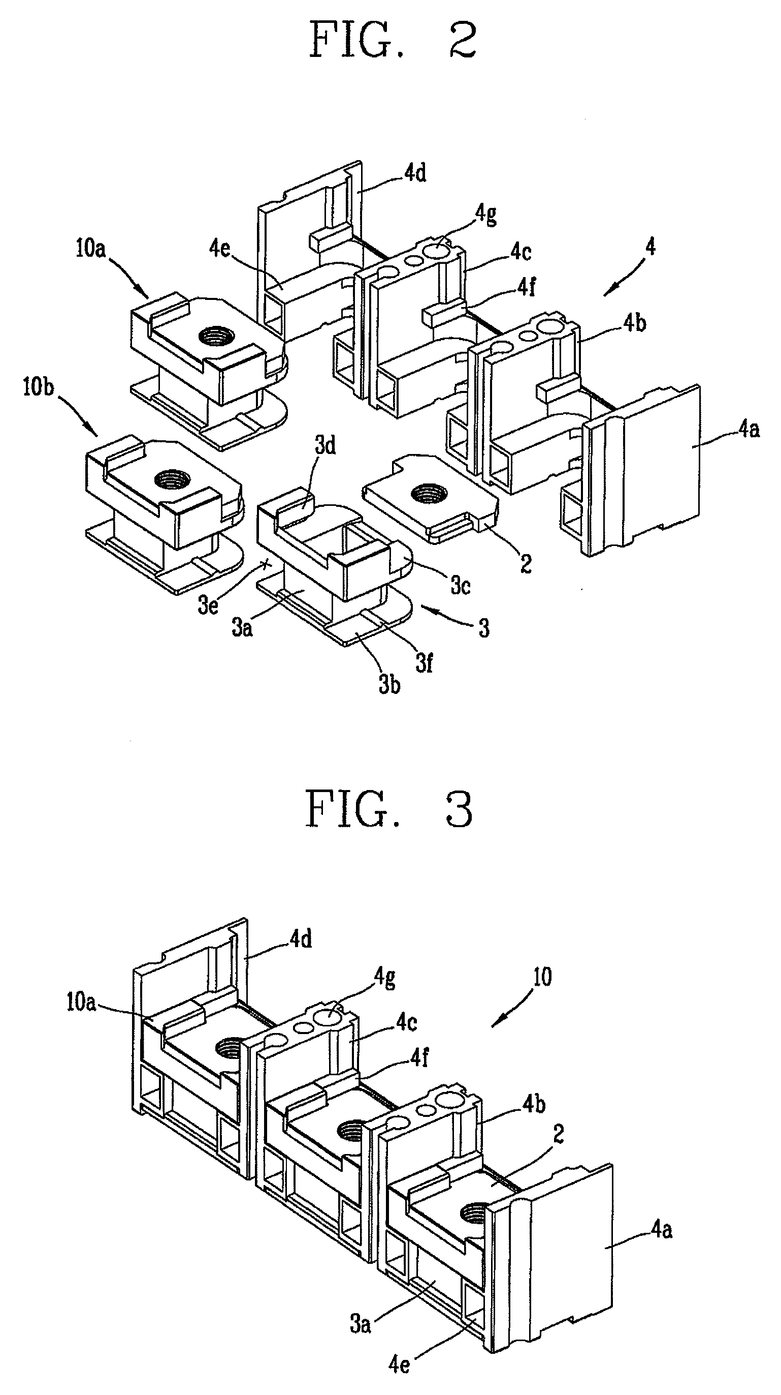 Terminal module assembly for molded case circuit breaker and molded case circuit breaker having the same