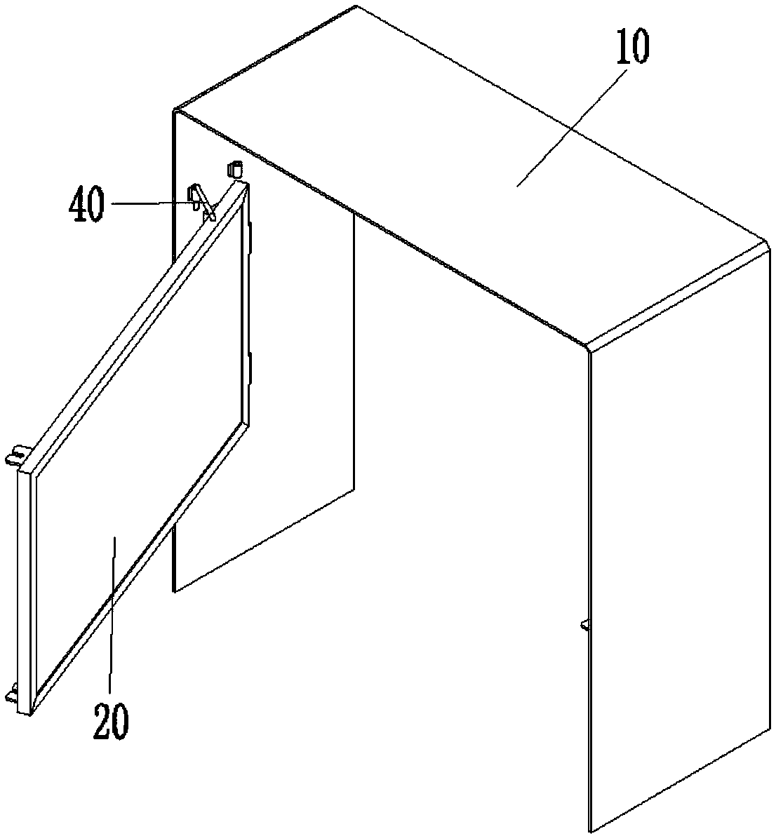 Movable control mounting plate structure of AGV