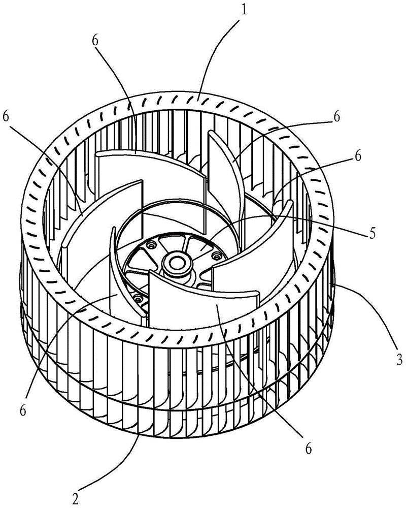 Structure of centrifugal fan impeller