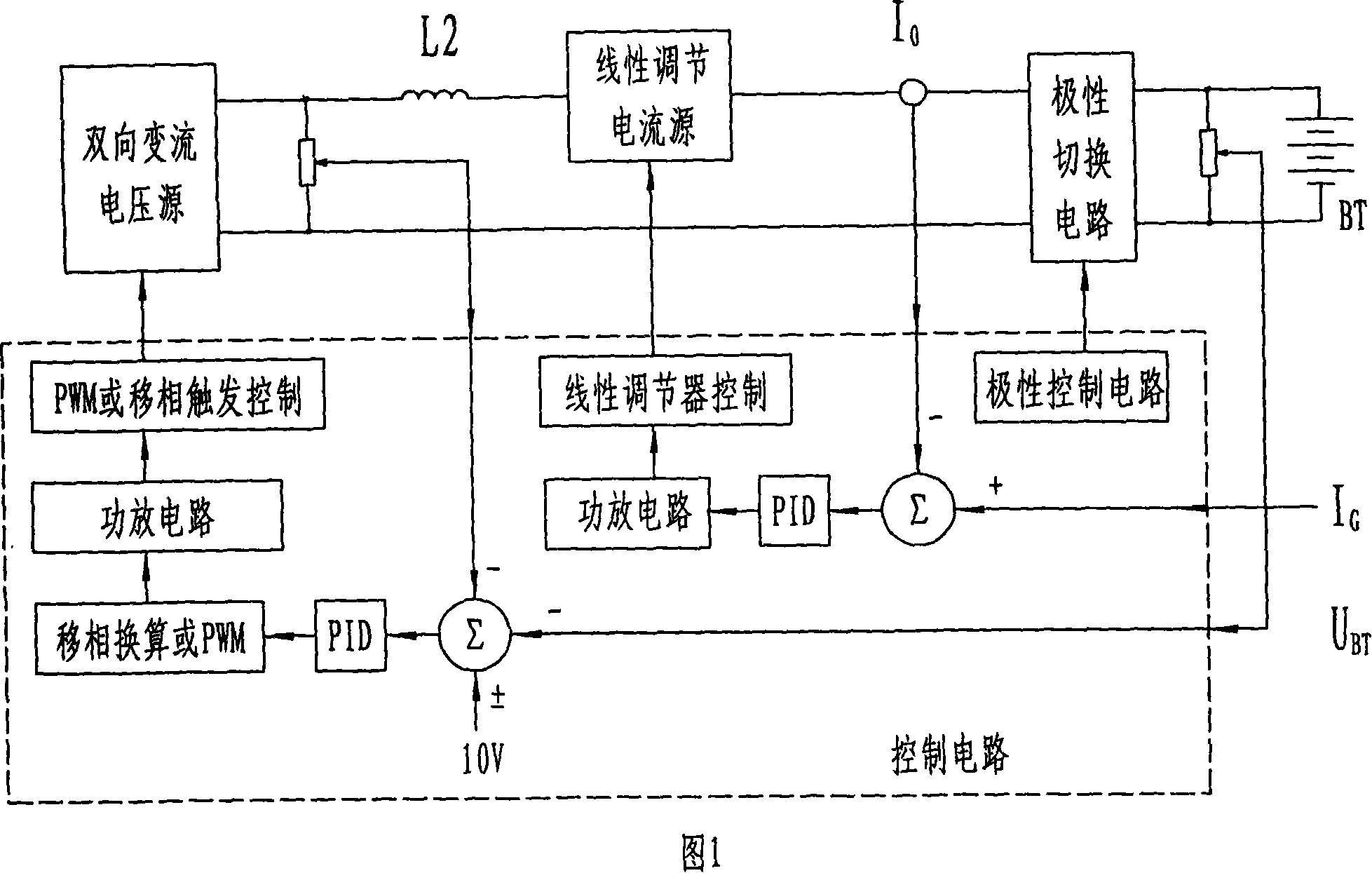 Topological circuit suitable for accumulator battery all-round property testing