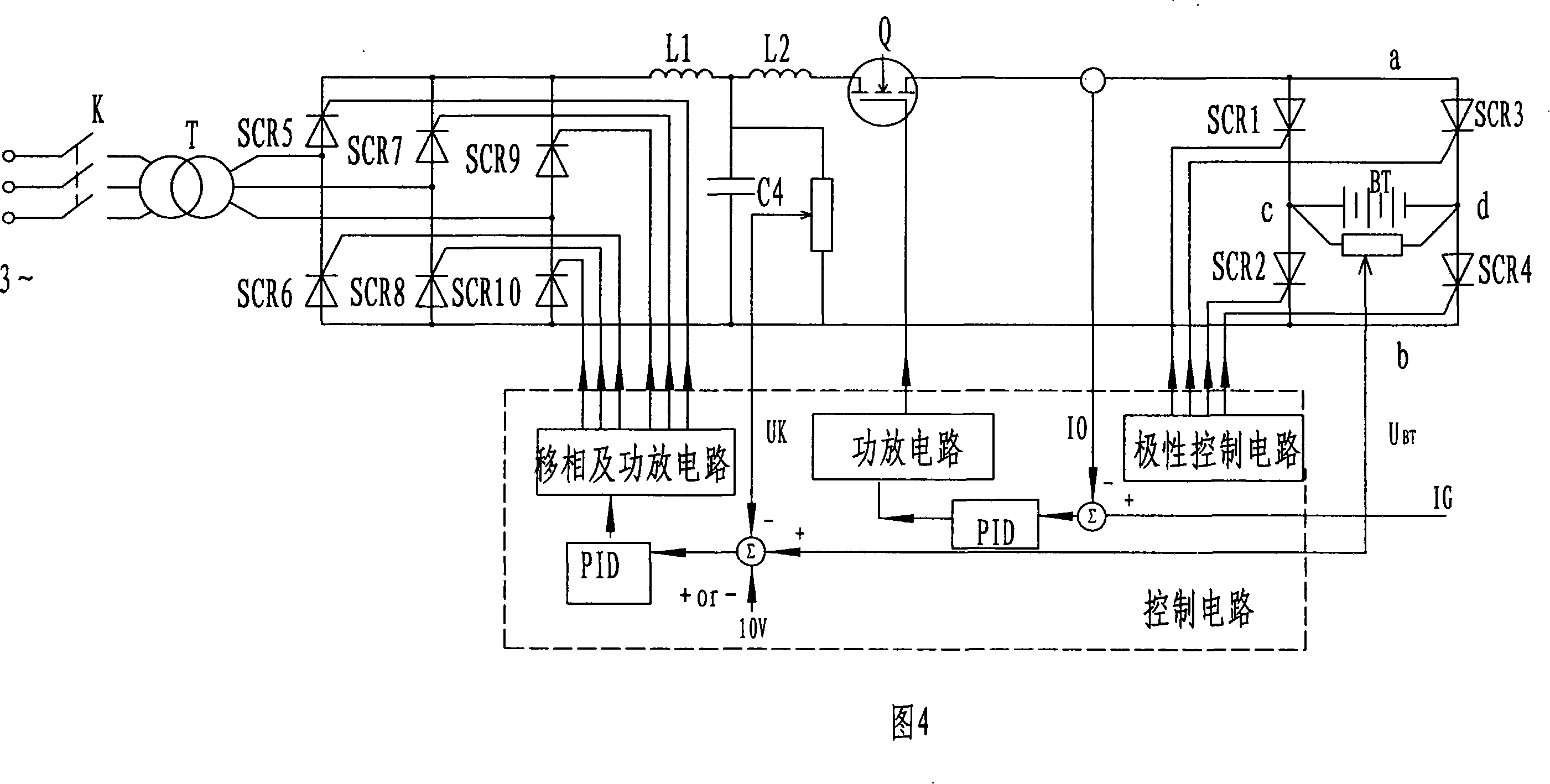 Topological circuit suitable for accumulator battery all-round property testing