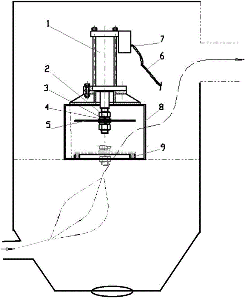 Emergency bypass device of porous ceramic dust remover