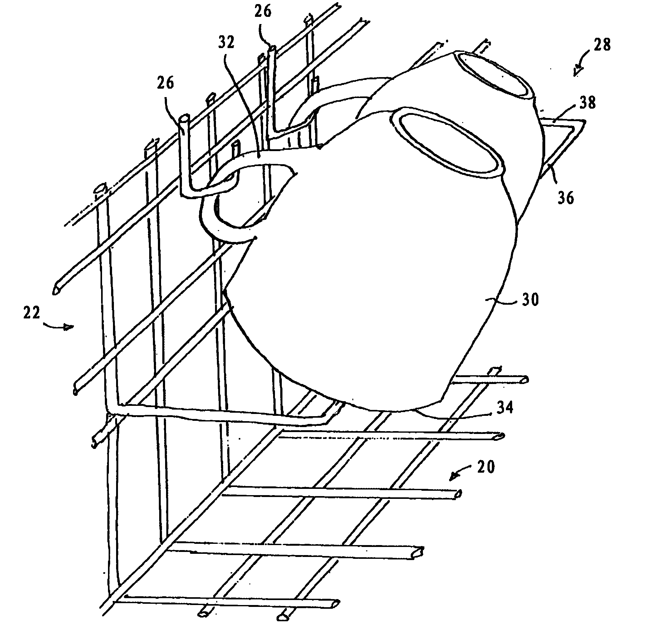 Dishwasher basket with cup support