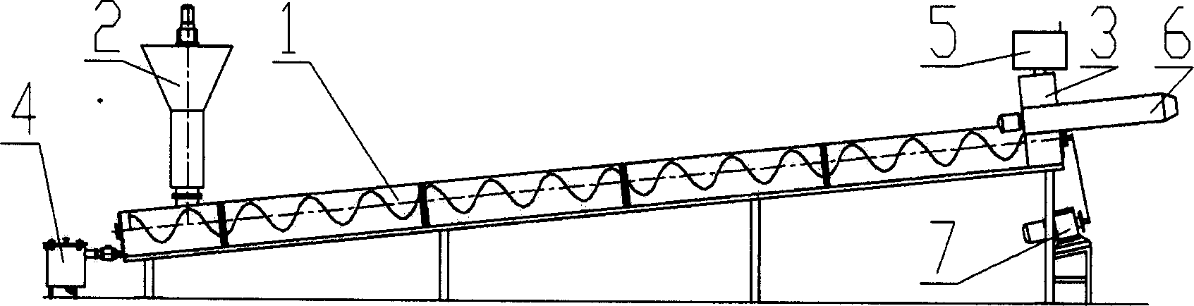 Double-spiral, continuous counter-flow extraction equipment